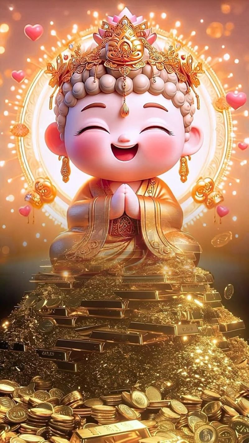ảnh thần tài mang tài khí thịnh vượng