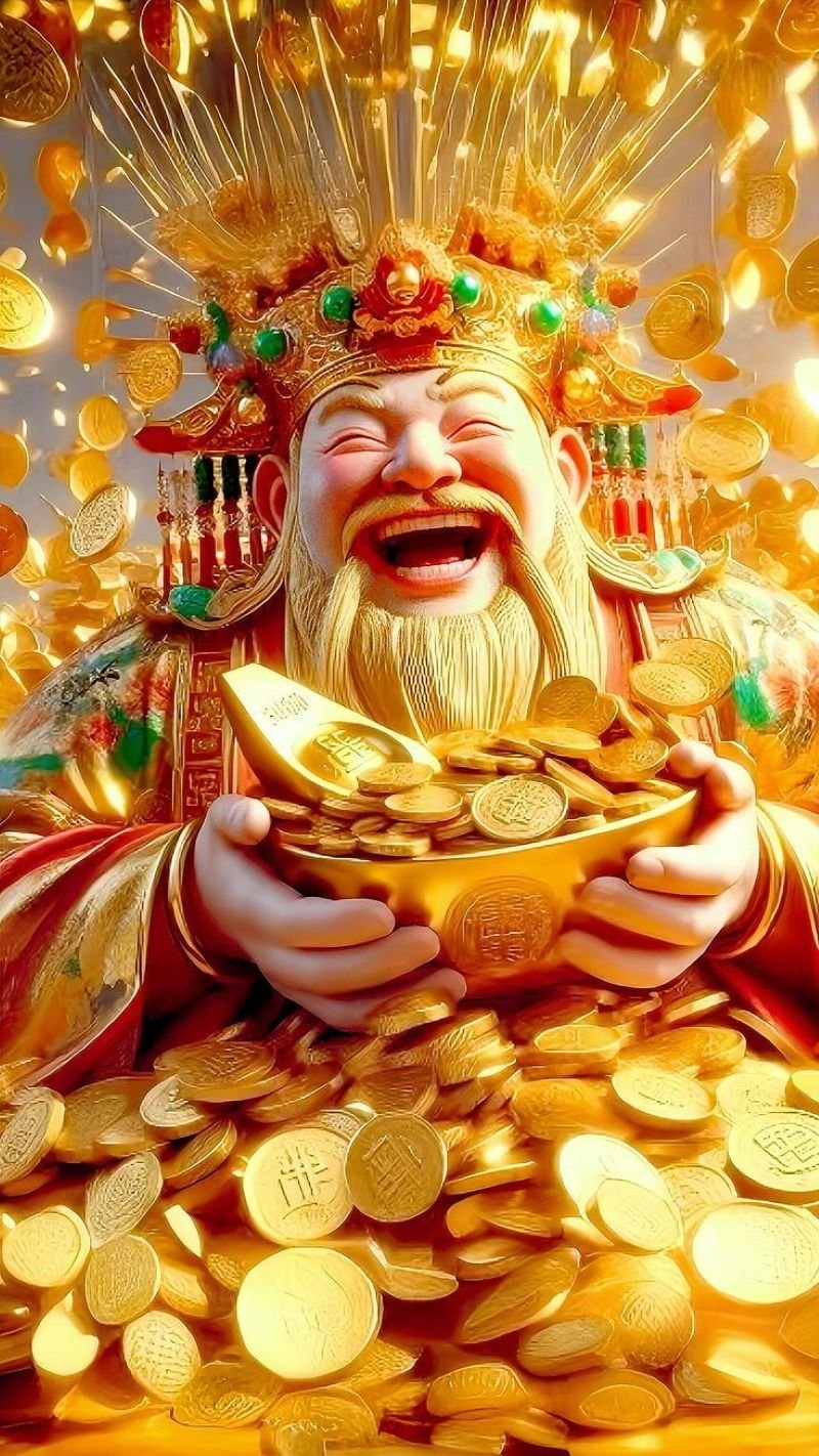 ảnh thần tài tài lộc dồi dào