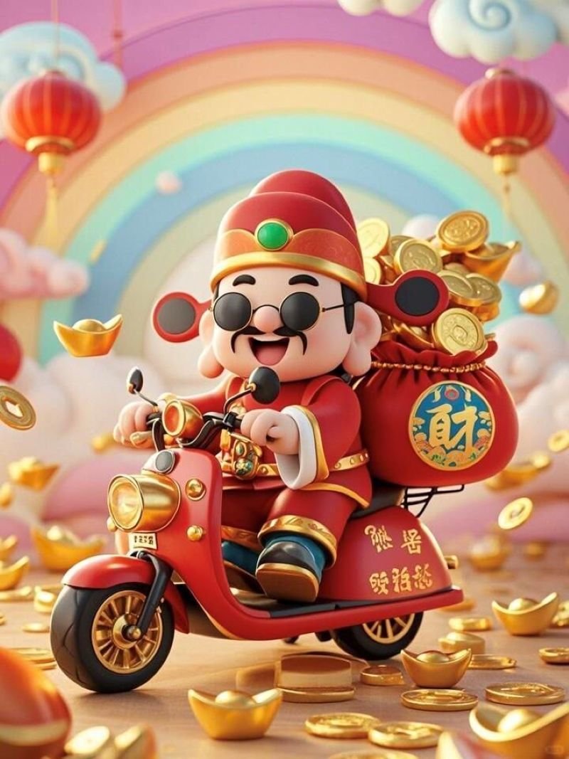 ảnh thần tài tài vận hanh thông