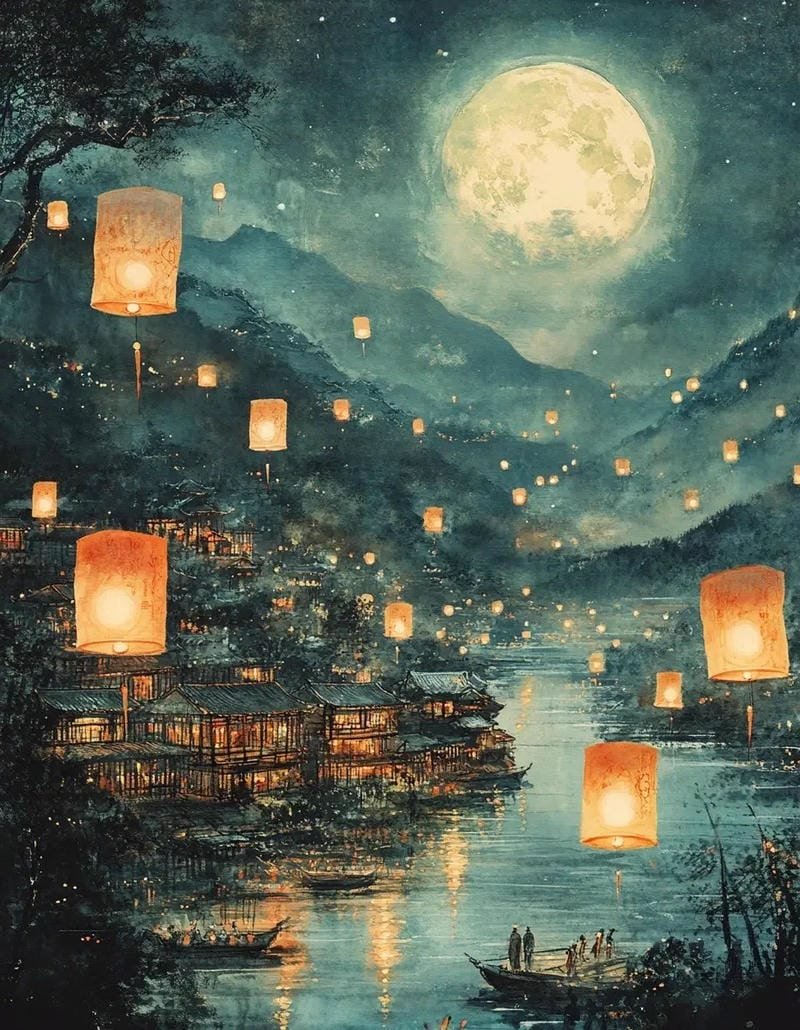ảnh trung thu gia đình sum vầy