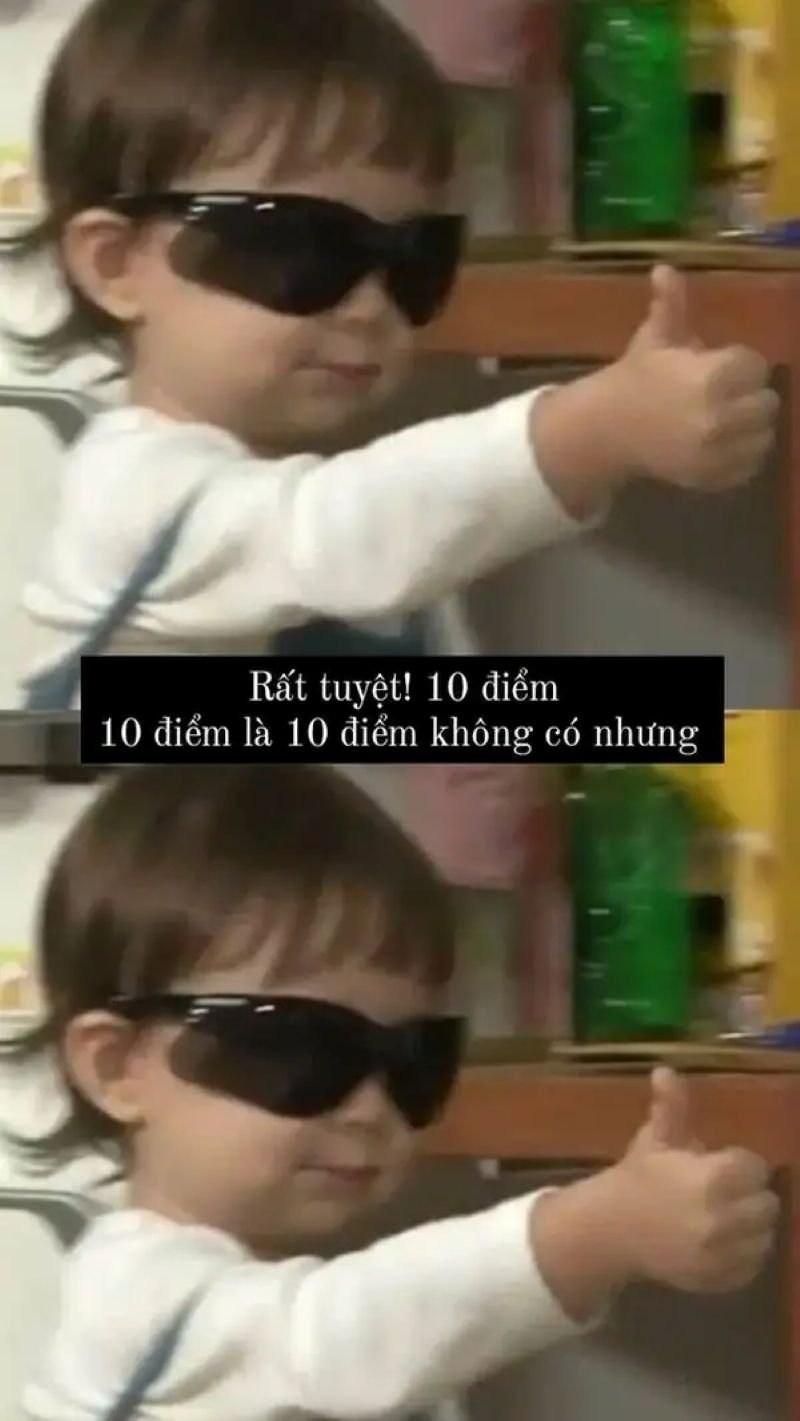 meme 10 điểm khoảnh khắc hài hước