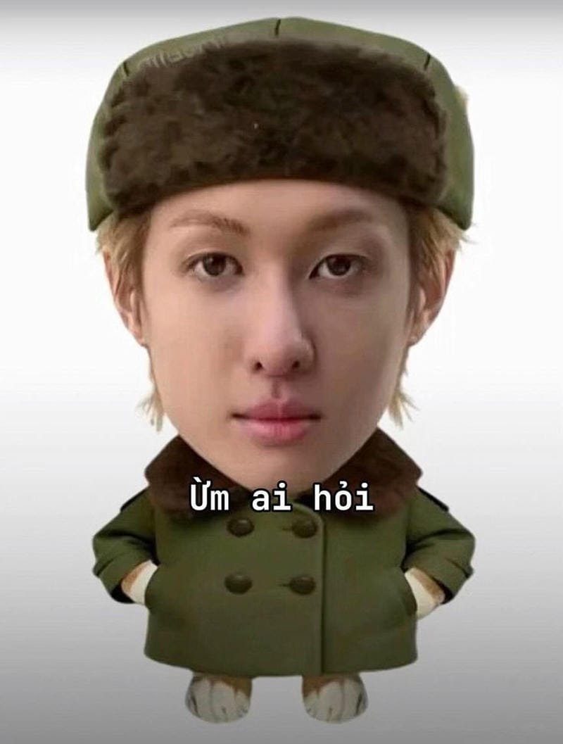 meme ai hỏi phản ứng cực hài