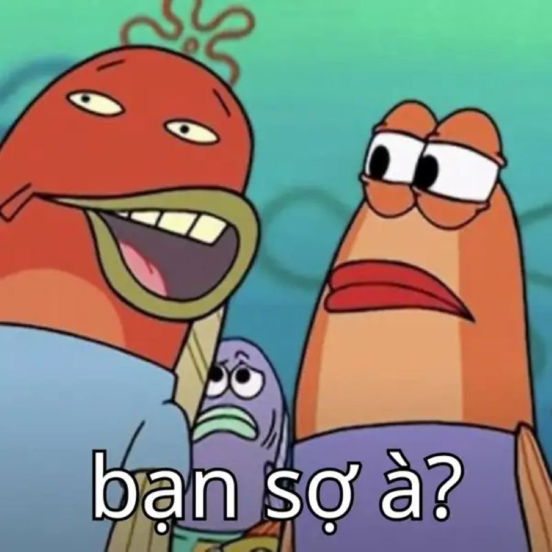meme bạn sợ à phong cách cực ngầu