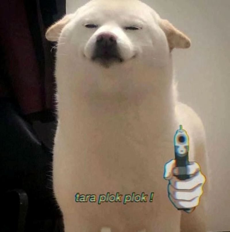 meme bắn súng khoảnh khắc bất ngờ