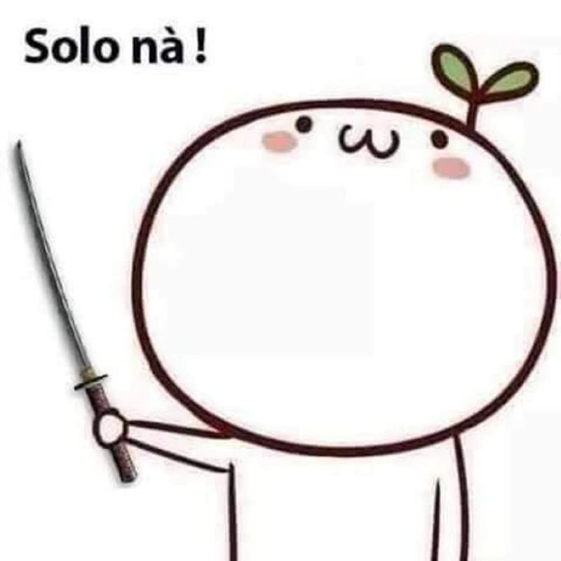 meme cầm dao gương mặt cực khó đỡ