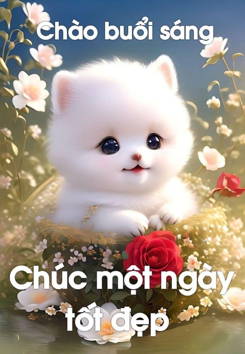 meme chào buổi sáng hài hước cực kỳ đáng yêu