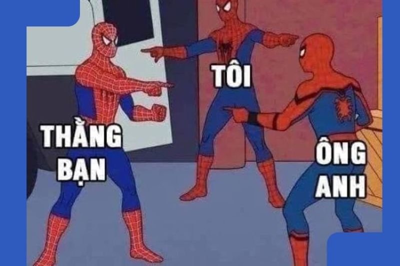 meme chỉ tay phong cách hài hước độc đáo