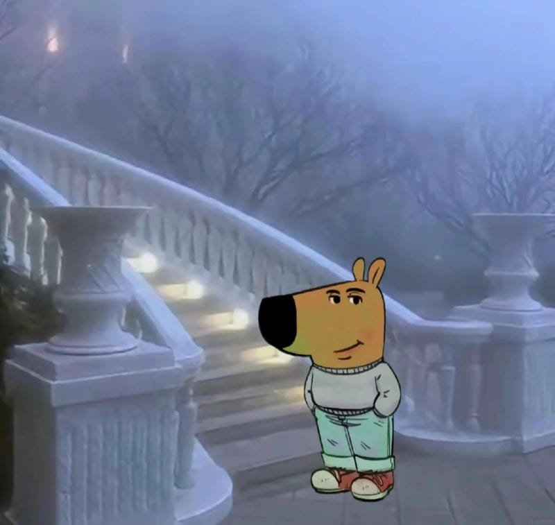 meme chill guy ngồi chill cực chất