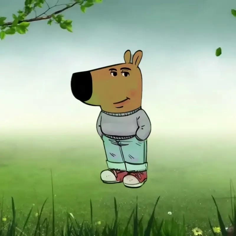 meme chill guy ngồi im vẫn chất