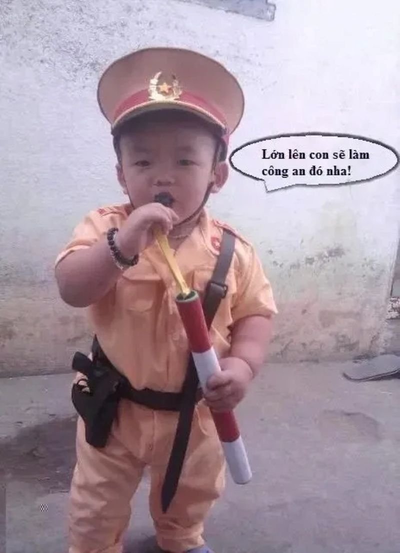 meme công an bắt trend cực nhanh