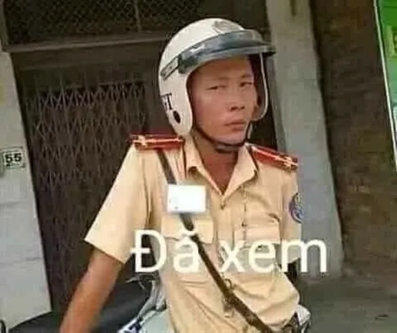 meme công an được chia sẻ nhiều