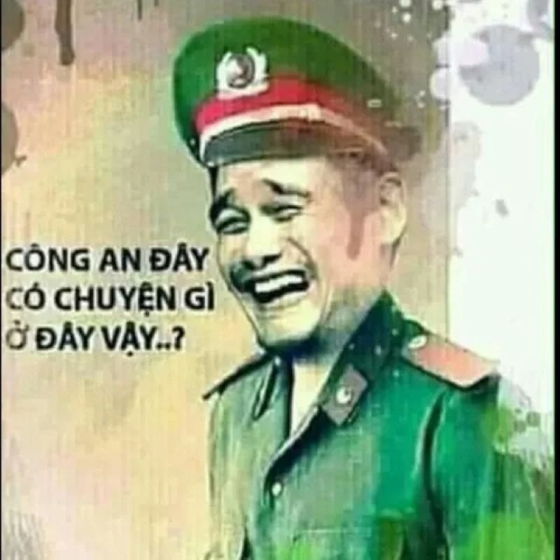 meme công an hài hước siêu viral