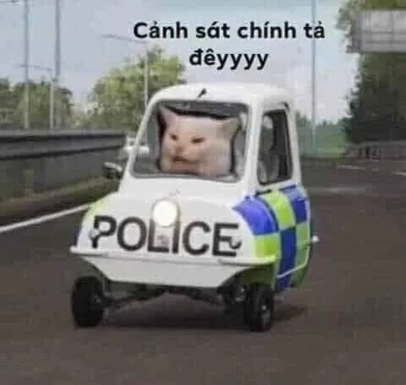 meme công an khiến dân mạng thích thú
