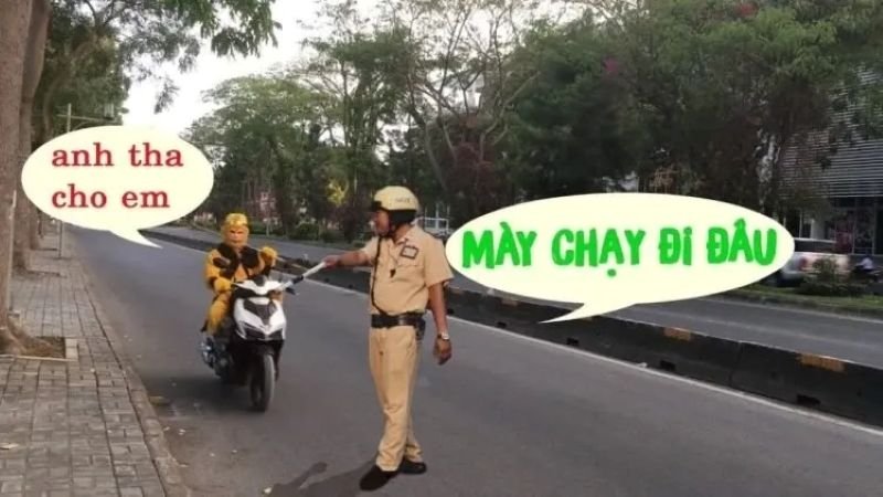 meme công an nổi bật trên mạng