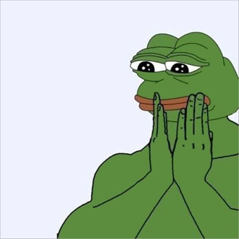 meme ếch xanh biểu cảm ngơ ngác đáng yêu