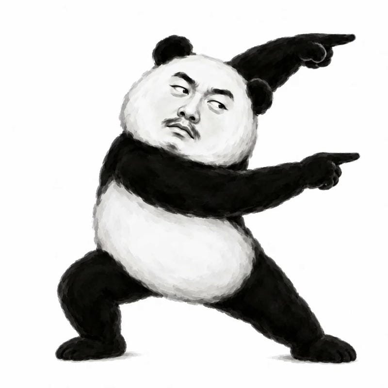 meme gấu trúc nhìn mà muốn cười