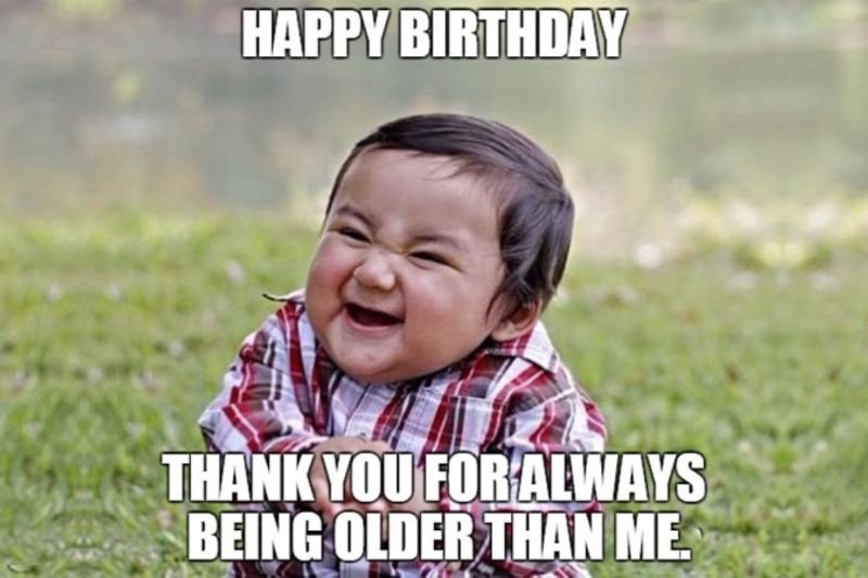 meme happy birthday hài hước cực chất