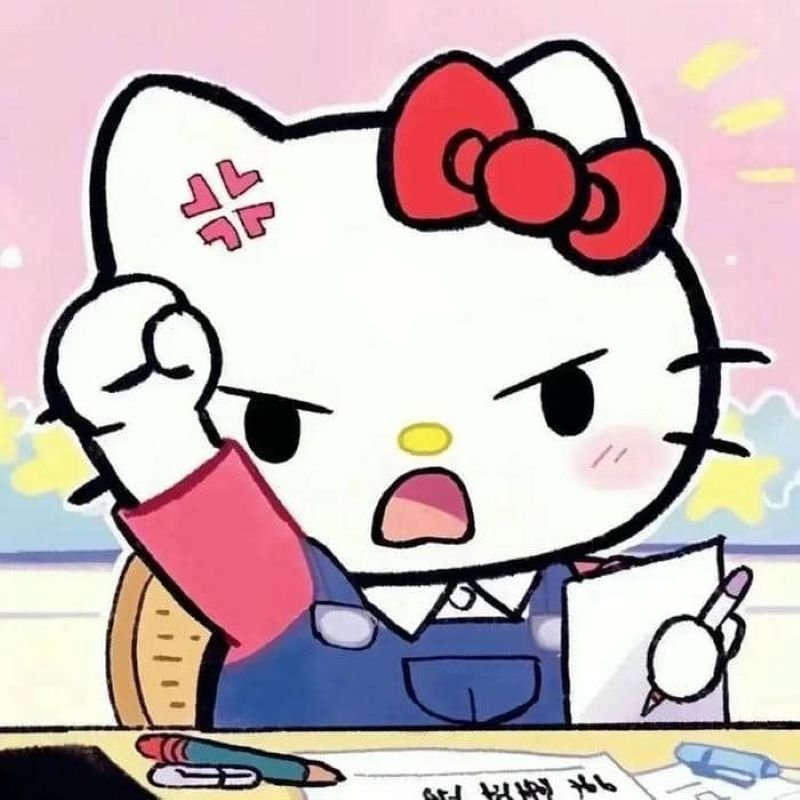 meme hello kitty cute nhìn là muốn lưu