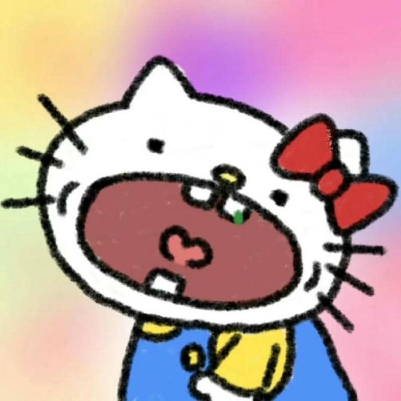 meme hello kitty cute với loạt biểu cảm độc đáo
