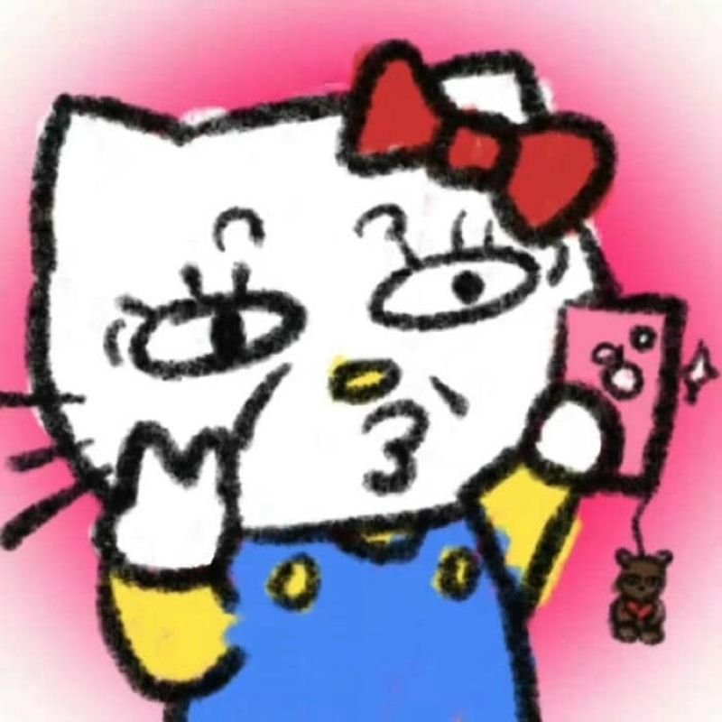 meme hello kitty đáng yêu siêu ngộ nghĩnh