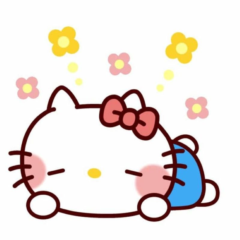 meme hello kitty dễ thương cho ngày vui