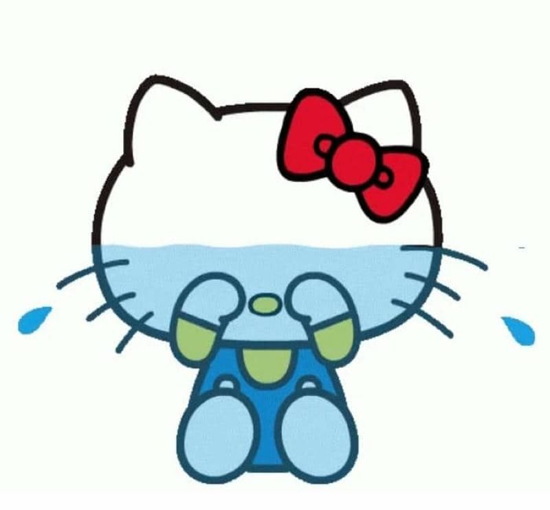 meme hello kitty hài hước cực viral