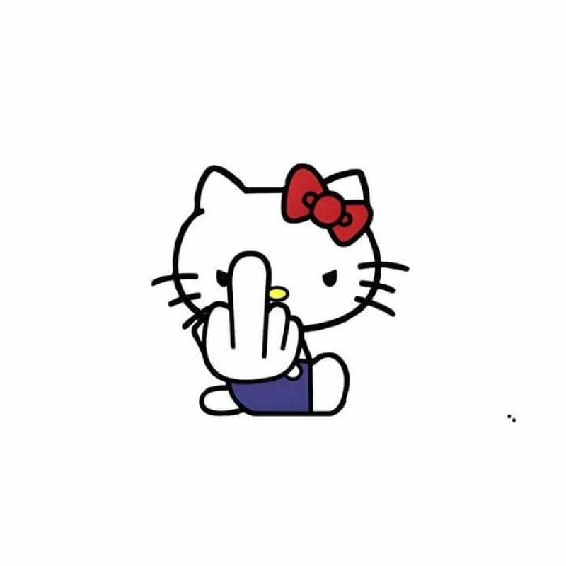 meme hello kitty troll bạn bè cực bá đạo
