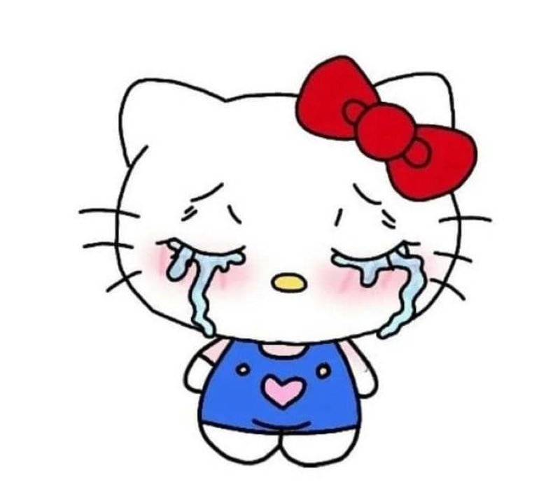 meme hello kitty troll cực hài khi nhắn tin