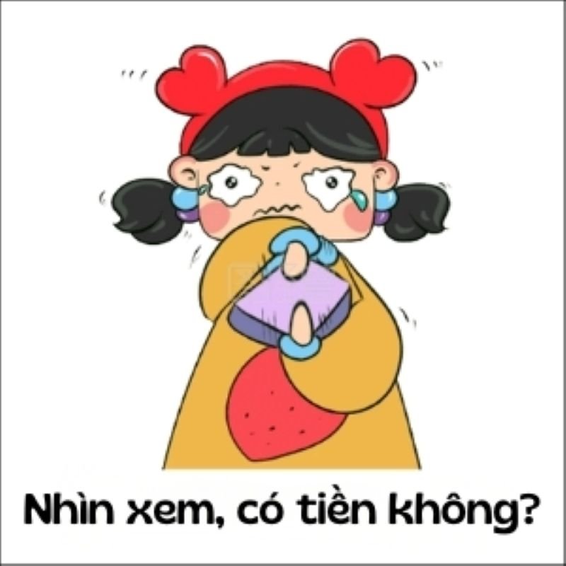 meme hết tiền cảnh giới nghèo khó