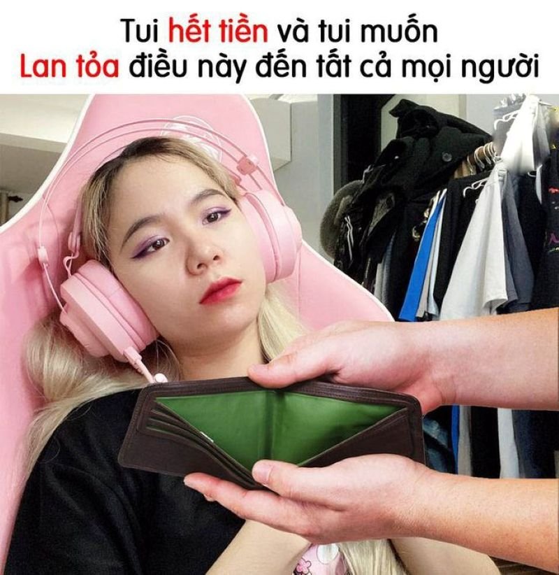 meme hết tiền nhìn mà đau ví