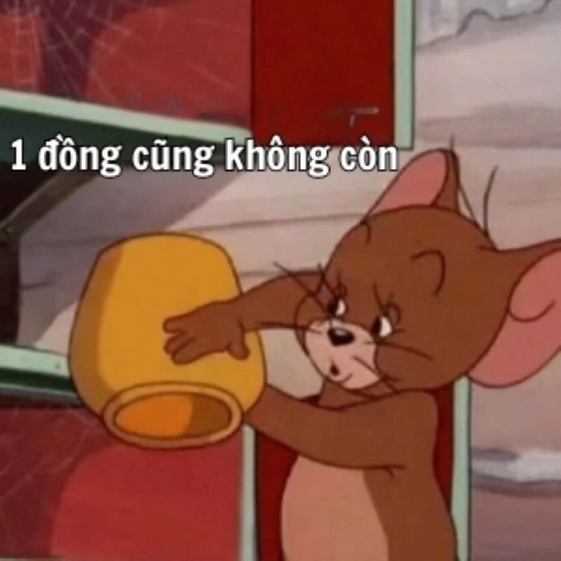 meme hết tiền và chiếc ví đáng thương