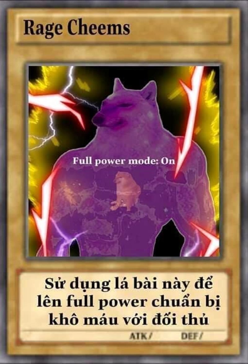 meme lá bài độc lạ siêu viral