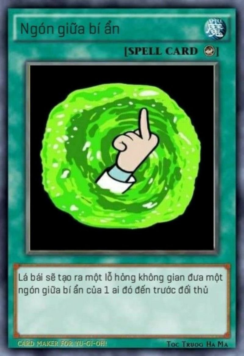 meme lá bài hài xỉu ngang