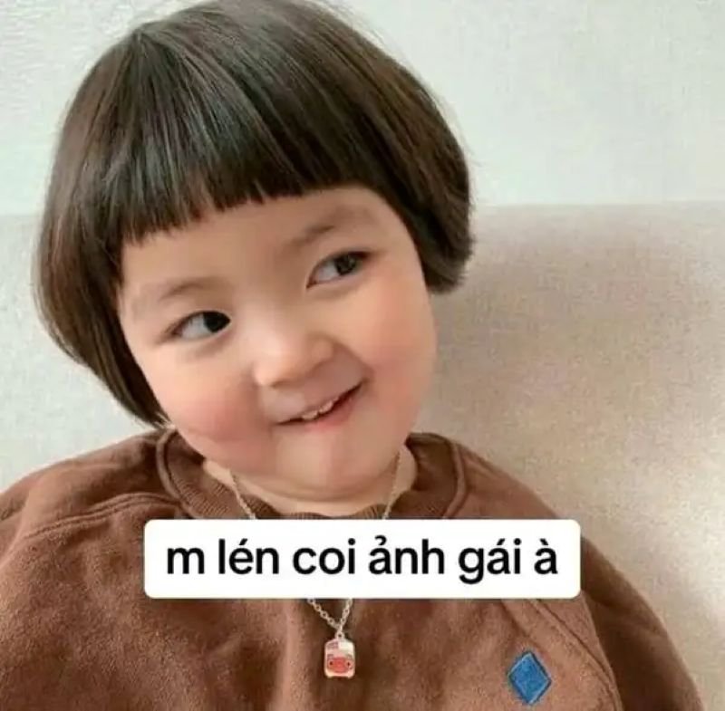 meme liếc cực hợp để bình luận