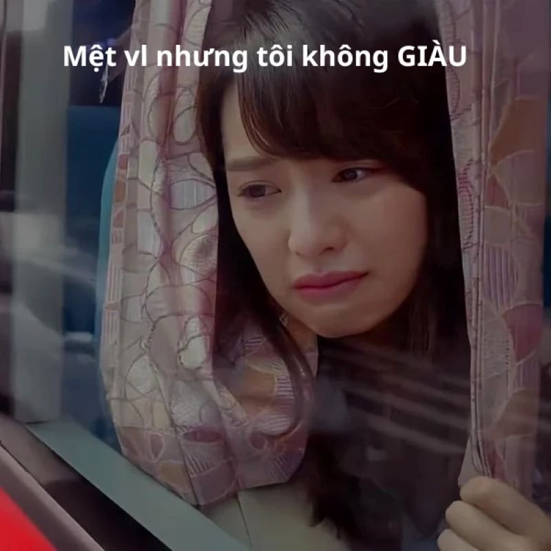 meme mệt mỏi không muốn làm gì