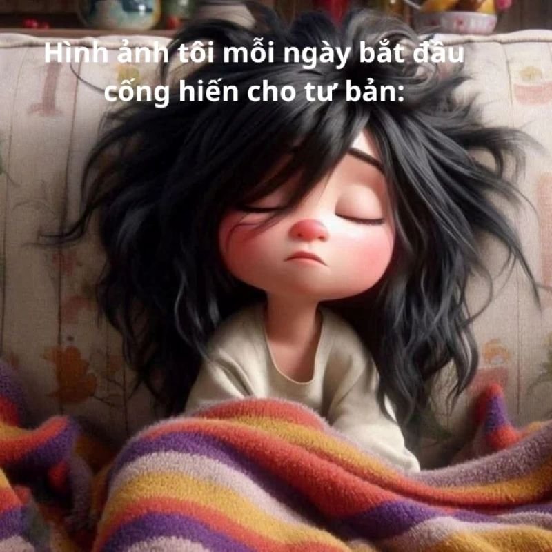 meme mệt mỏi nhìn đời bất lực