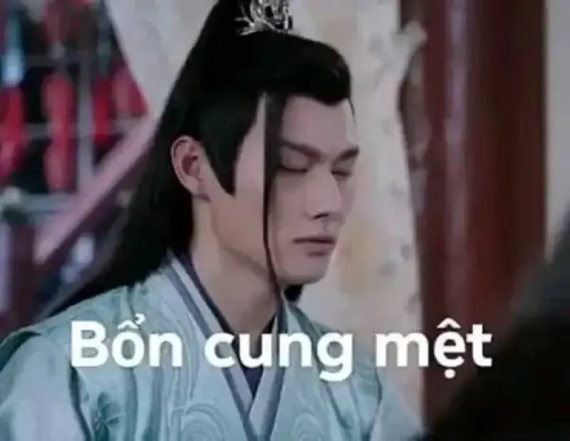 meme mệt mỏi sau giờ làm