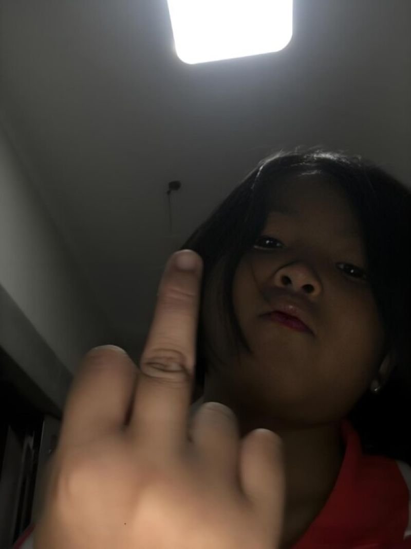 meme ngón giữa hài hước trên mạng