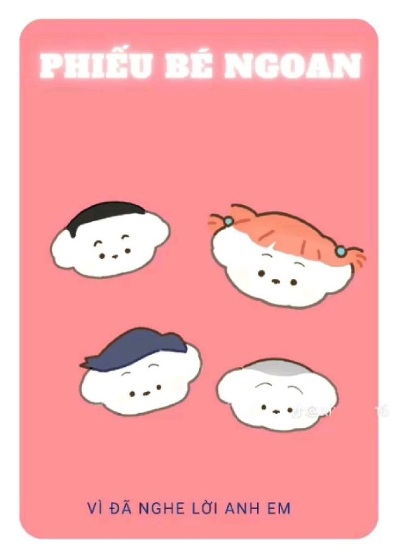 meme phiếu bé ngoan khiến ai cũng thích