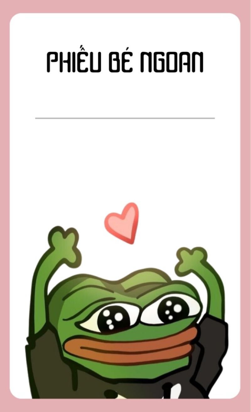meme phiếu bé ngoan nhìn là cười