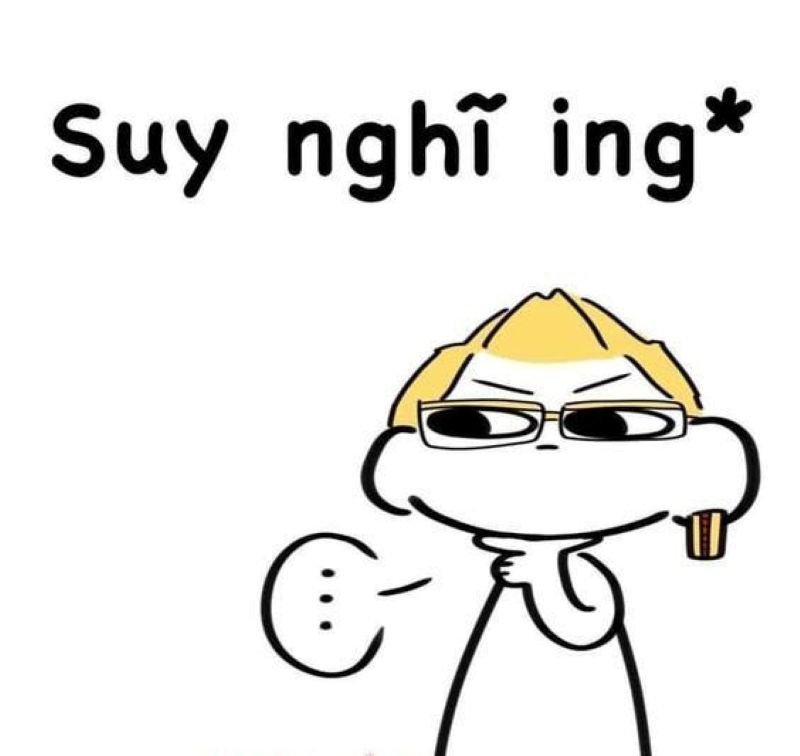 meme suy nghĩ nhìn xa xăm