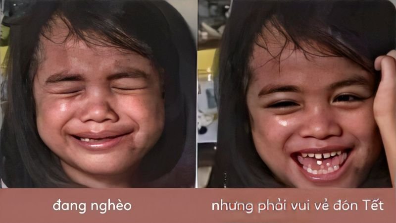 meme tết hài hước nhìn là cười