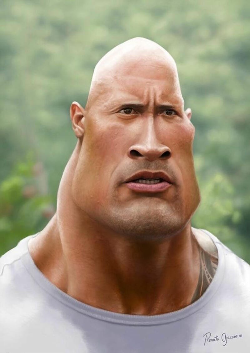 meme the rock biểu cảm bất lực