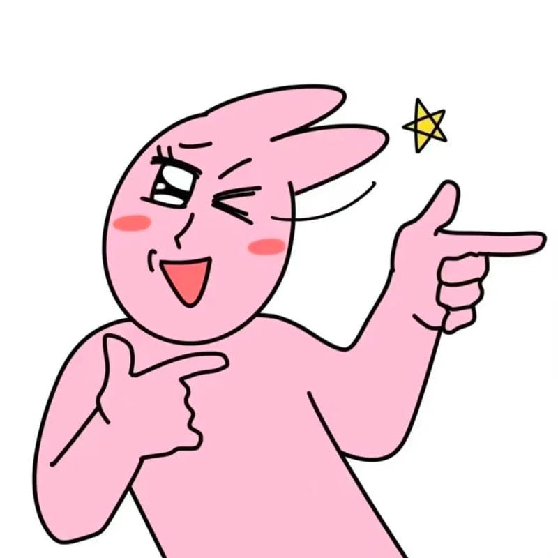 meme thỏ hồng ngơ ngác cực hài
