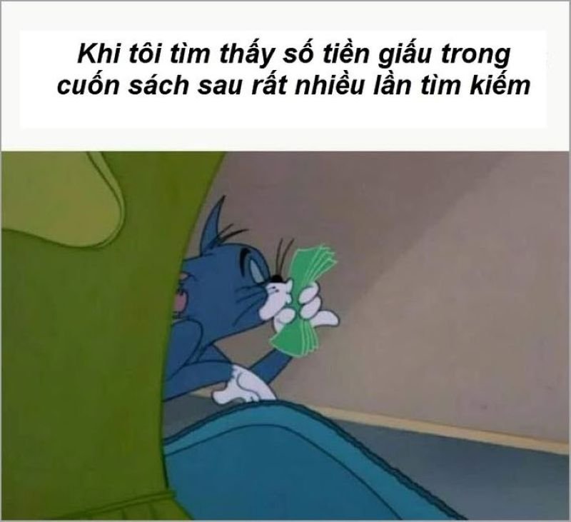 meme tom and jerry bất lực hài hước