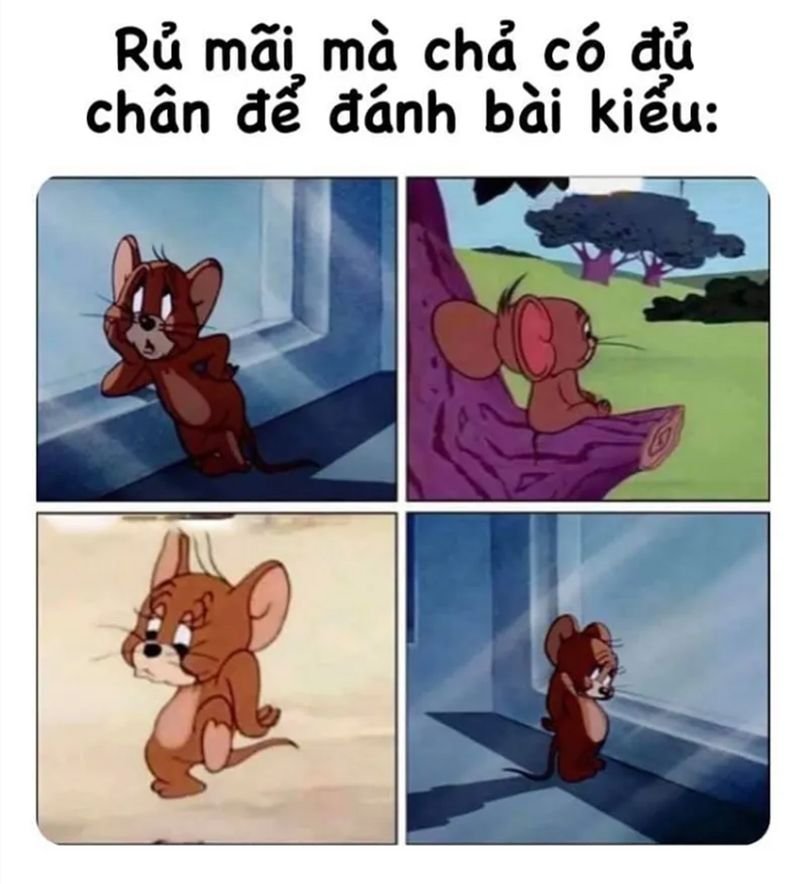 meme tom and jerry biểu cảm bất lực