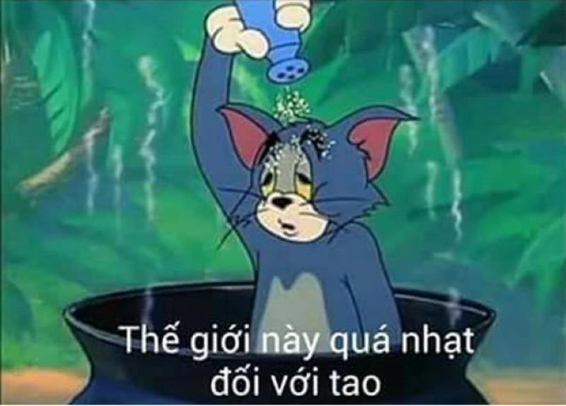 meme tom and jerry phản ứng khó đỡ