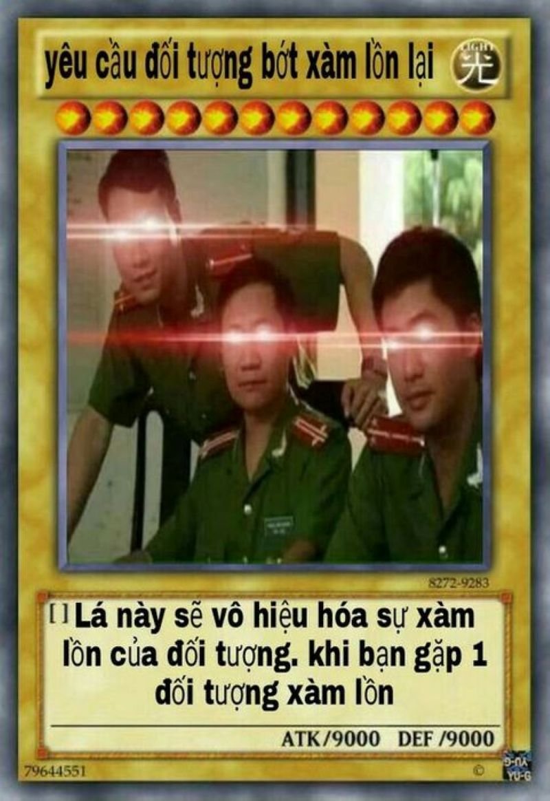 meme yugioh biểu cảm cực kỳ bá đạo