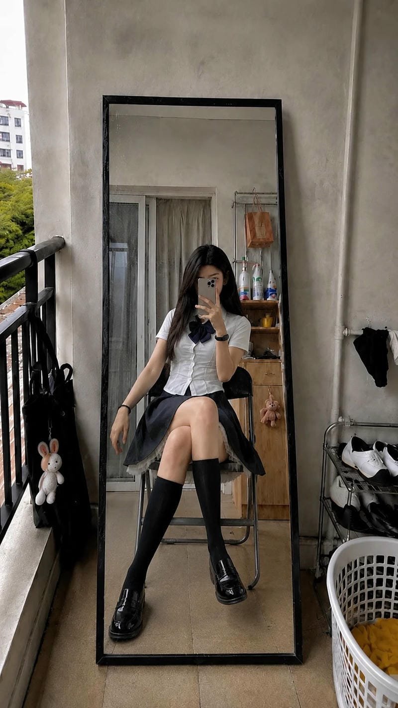 nét cuốn hút từ ảnh học sinh sexy